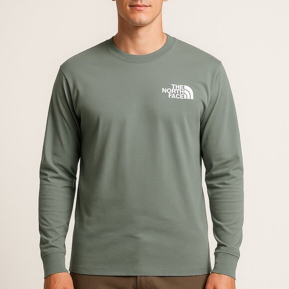 The North Face Men's Classic Fit Long Sleeve Shirt Tee Crewneck - Picture 1 of 11